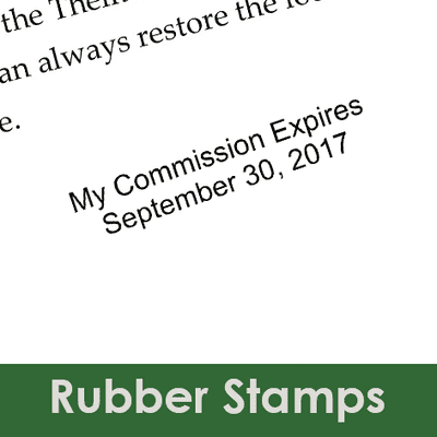 Custom Rubber Stamps
