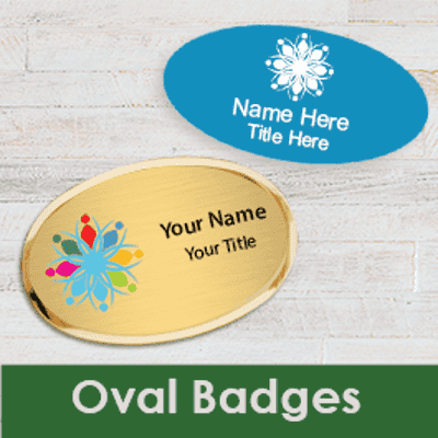 Oval Name Tags