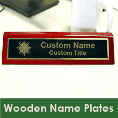 Wooden Name Plates
