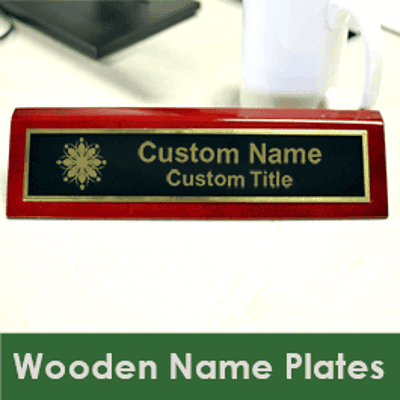 Wooden Name Plates