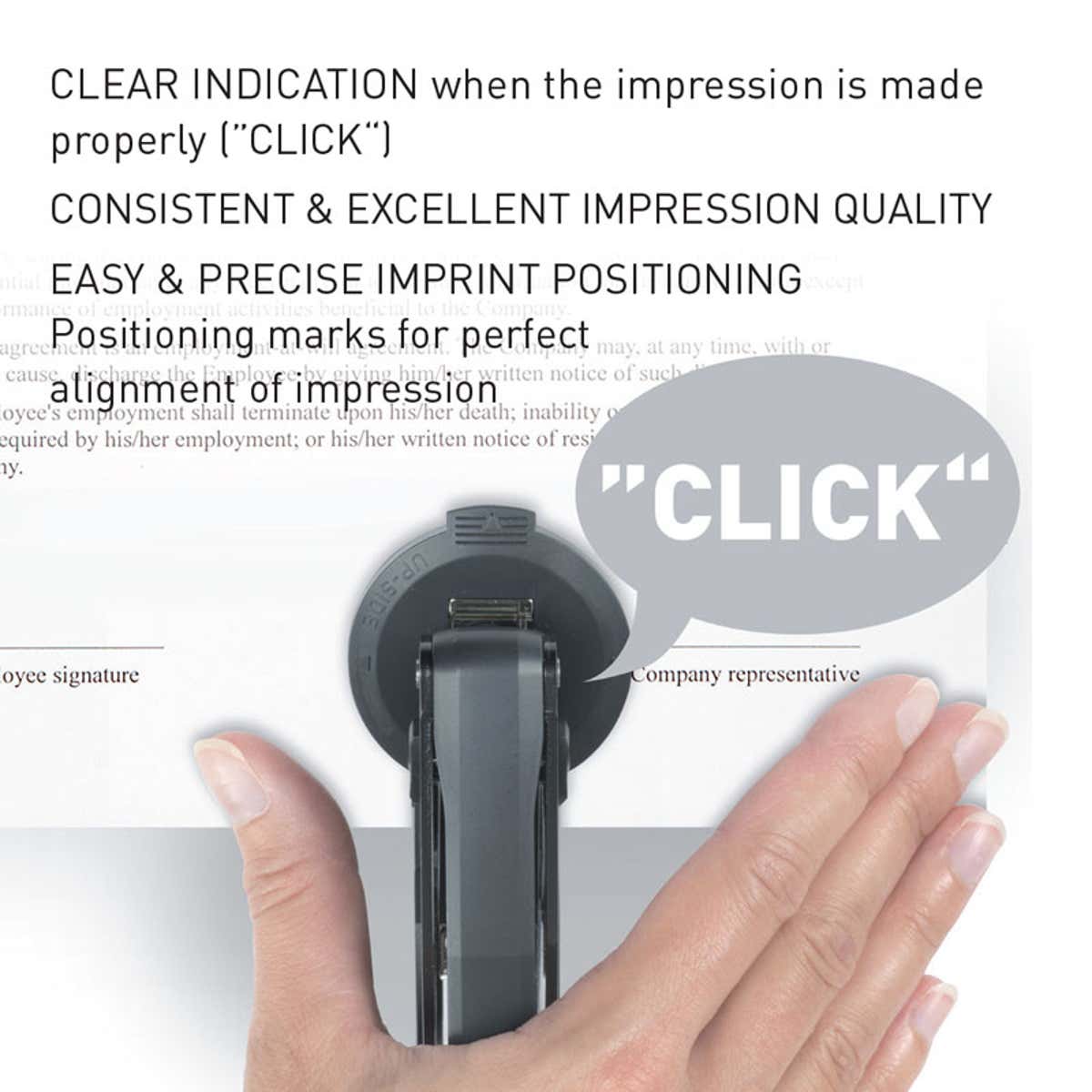You know it works when you hear the click