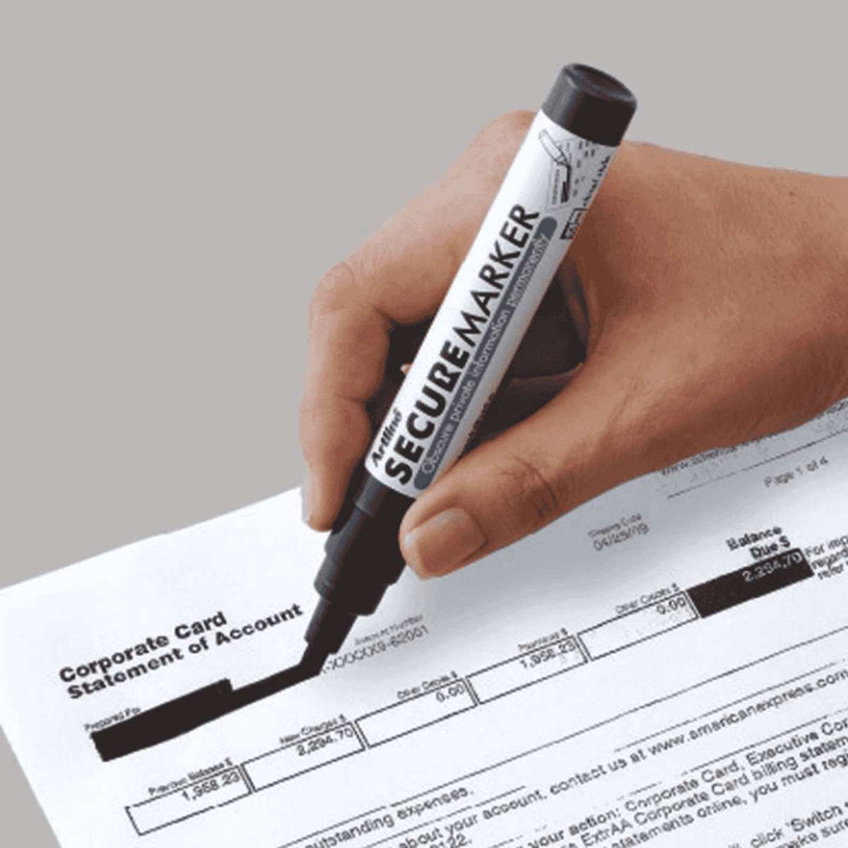Identity Protection Secure Marker Being Used