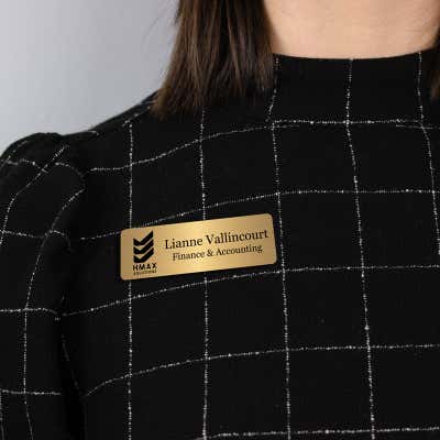 Custom Name Tag | 1" x 3" - alternate view