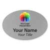 Uv Printed Custom Oval Name Tag - 2 x 3