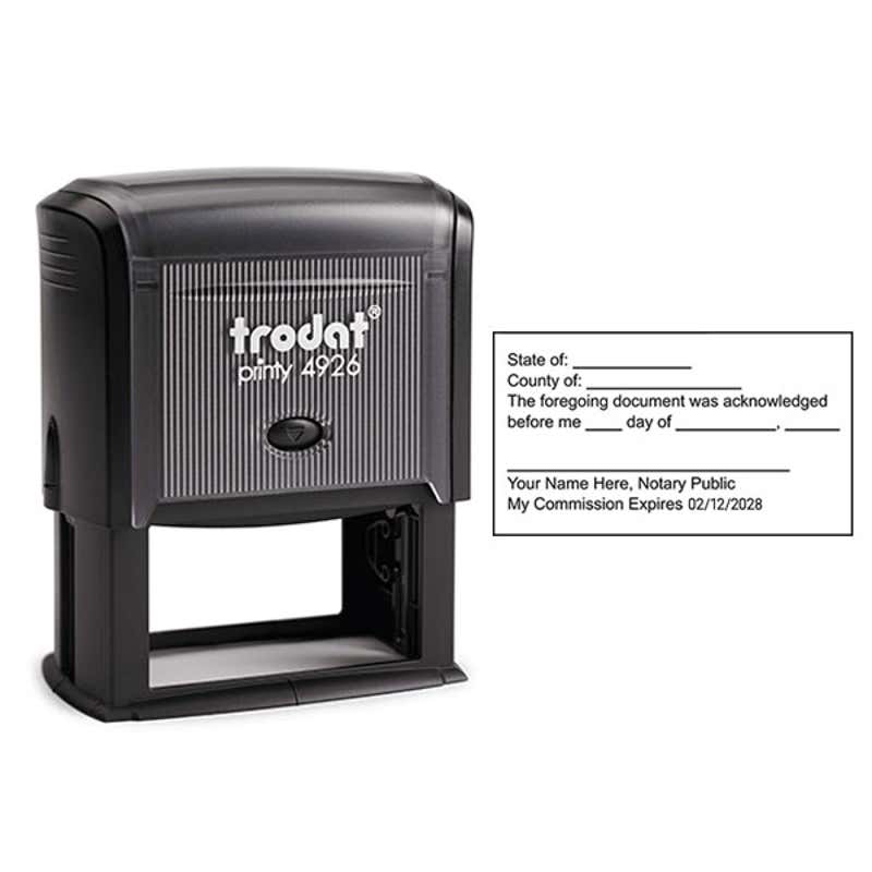 Acknowledgement Stamp for Affidavit Notary Public Stamp Body and Impression