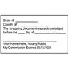 Acknowledgement Stamp for Affidavit Notary Public Impression