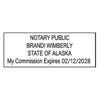 Alaska Notary Rectangle Stamp Imprint