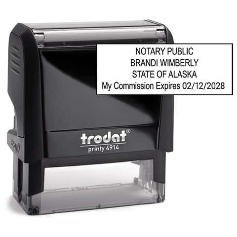 Alaska Notary Rectangle Stamp