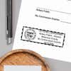 Example of Arizona Notary Rectangular Stamp Impression on Paper