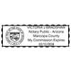 Arizona Notary Rectangular Stamp Impression Only