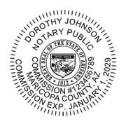 Arizona Round Notary Seal