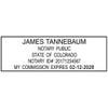 Colorado Notary Rectangle Stamp Impression