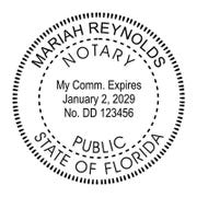 Florida Notary Public Stamp Seal