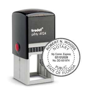 Florida Notary Bonded Thru Agency Impression and Body