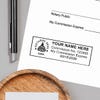 Example of Iowa Notary Rectangular Body and Design