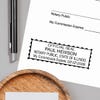 Example of Illinois Notary Rectangular impression on paper
