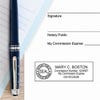 Another example of Indiana Notary Rectangular impression on paper