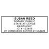 Impression only of the Kentucky Notary Rectangle