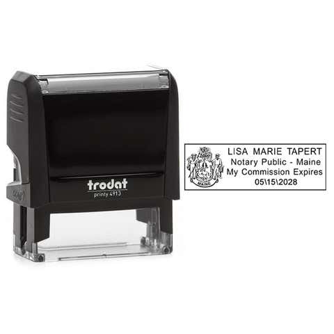 Maine Notary Rectangle Seal