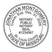 Missouri Notary Round Seal