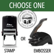 Ohio Round Notary Seal - Choose Stamp or Embosser