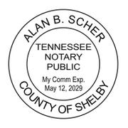 Tennessee Round Notary Seal