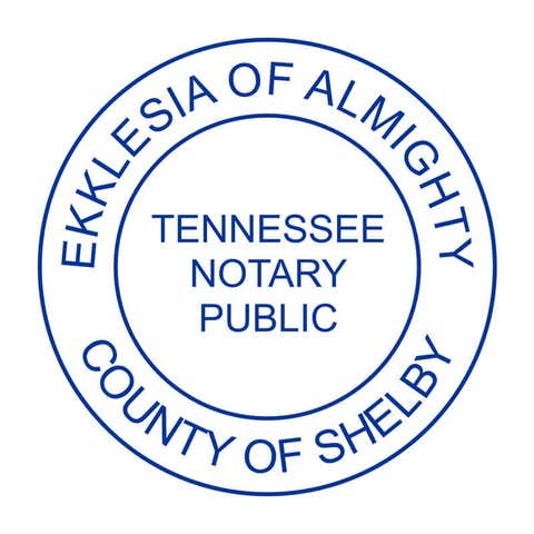 Tennessee without Date Round Notary Seal
