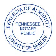 Tennessee without Date Round Notary Seal
