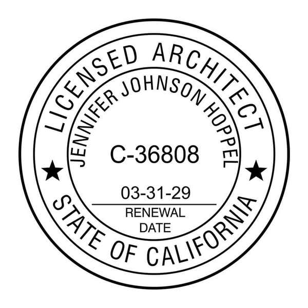 State of California Architect Seal