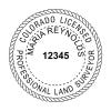 State of Colorado Land Surveyor