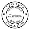 State of Georgia professional seal impression.