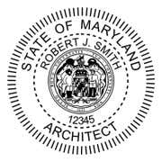 State of Maryland Architect Seal