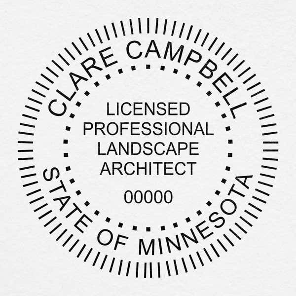 State of Minnesota Landscape Architect Seal