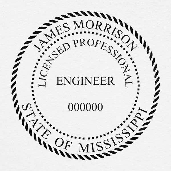 State of Mississippi Engineer Seal