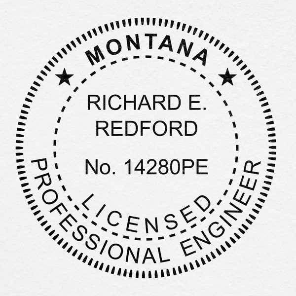 State of Montana Engineer Seal