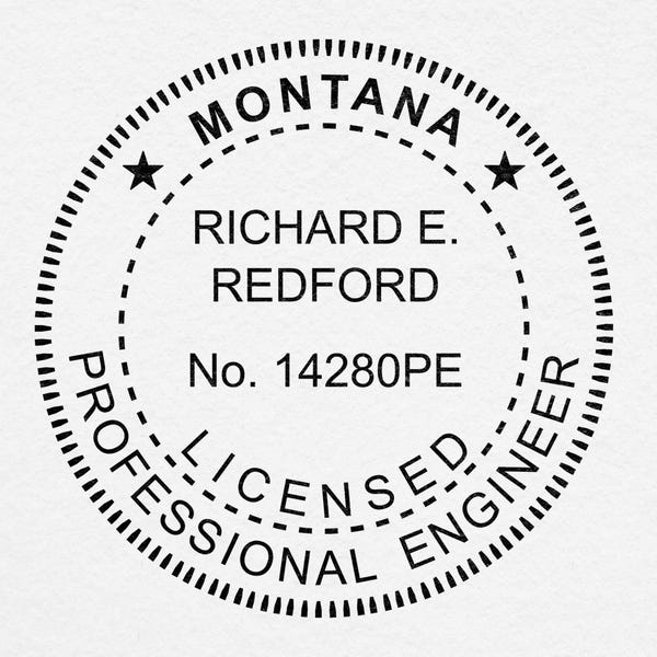 State of Montana Engineer Seal