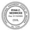 A close-up on the State of Nevada Engineer Seal