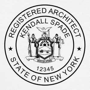 State of New York Architect impression close-up