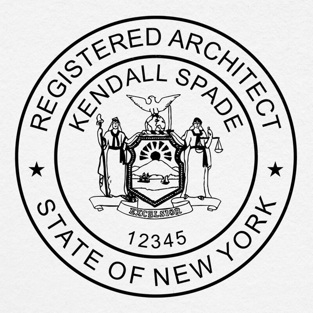 State of New York Architect impression close-up