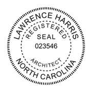 State of North Carolina Architect Seal
