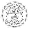 A close-up on the State of Tennessee Architect Seal