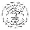 A close-up of the State of Tennessee Engineer Seal