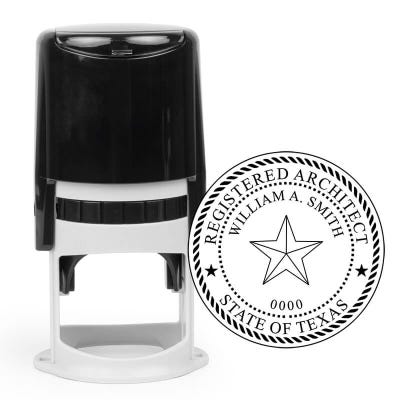 State of Texas Architect Seal - alternate view