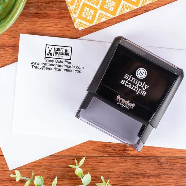 Custom stamp for a business 