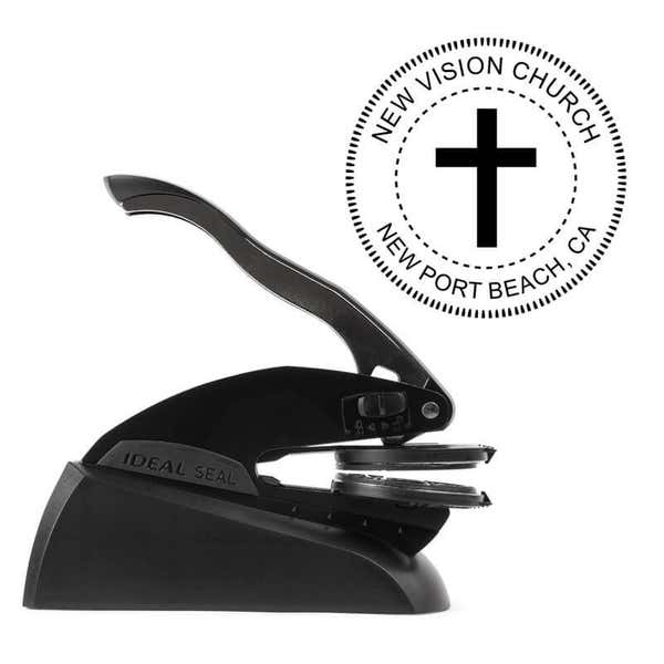 Cross Embosser impression 