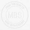 Custom Initial From the Desk of Embosser impression on grey paper