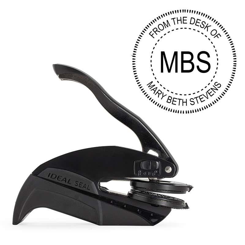 Custom Initial Embosser Impression and Embosser Body
