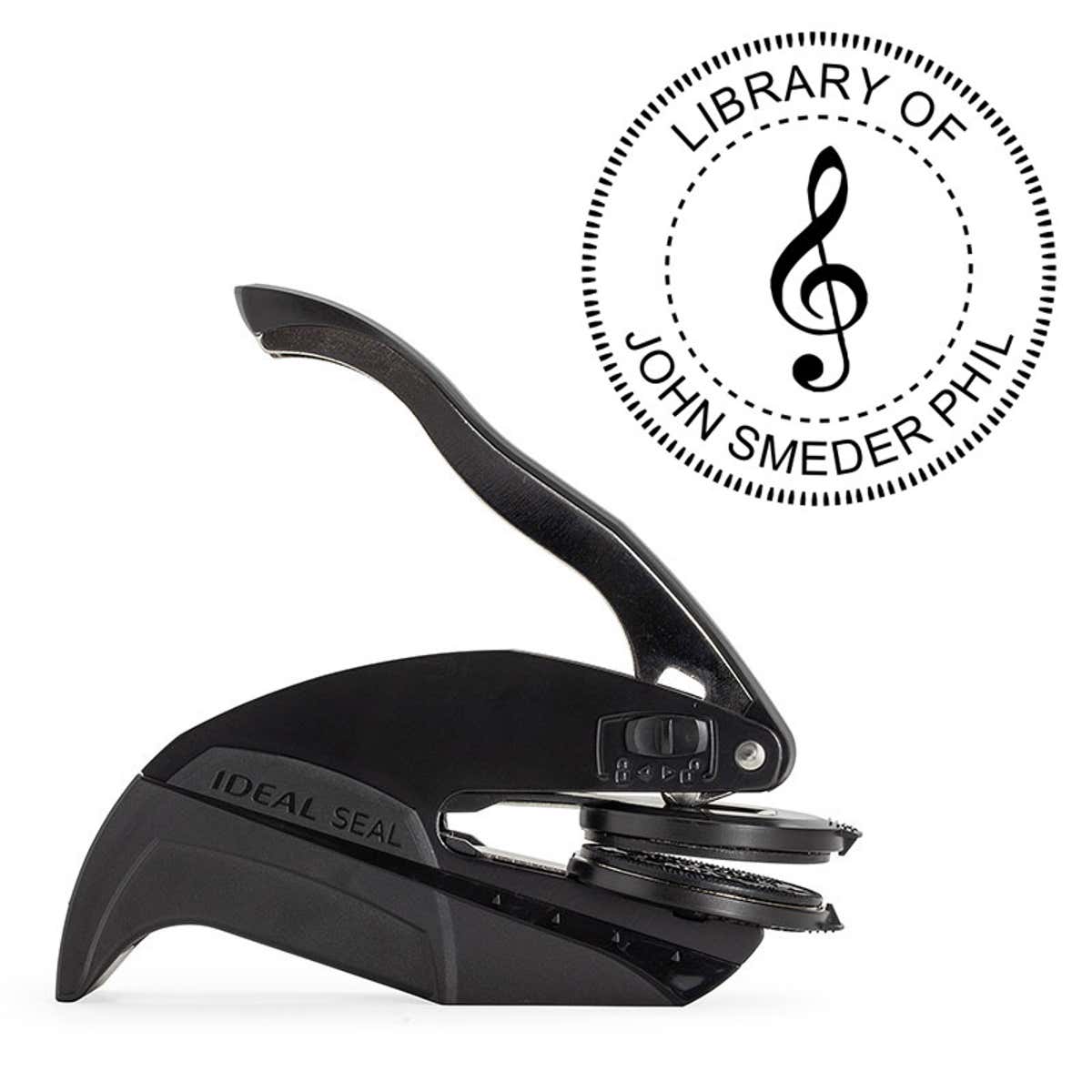 Treble Clef Music Symbol Embosser and Impression