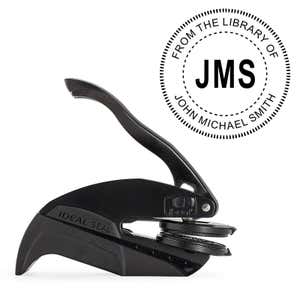 Personalized Book Embosser Imprint Example