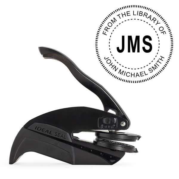 Personalized Book Embosser Imprint Example